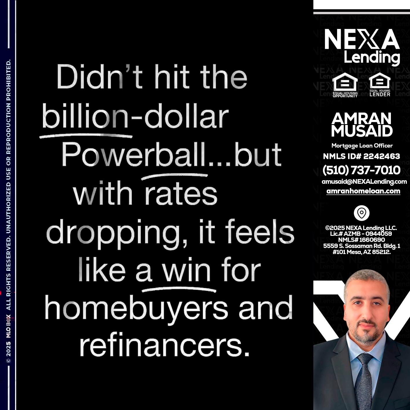 DIDNT HIT - Amran Musaid -Mortgage Loan Officer