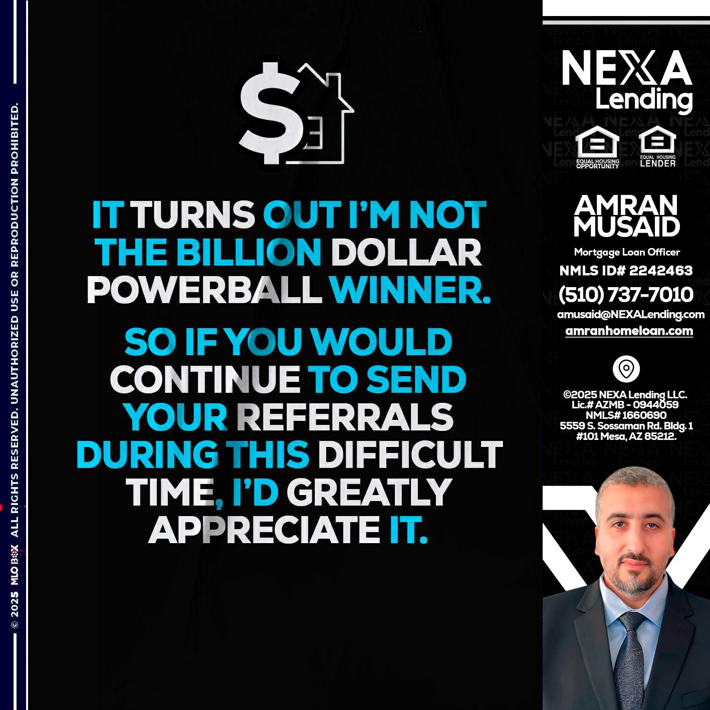 IT TURNS - Amran Musaid -Mortgage Loan Officer