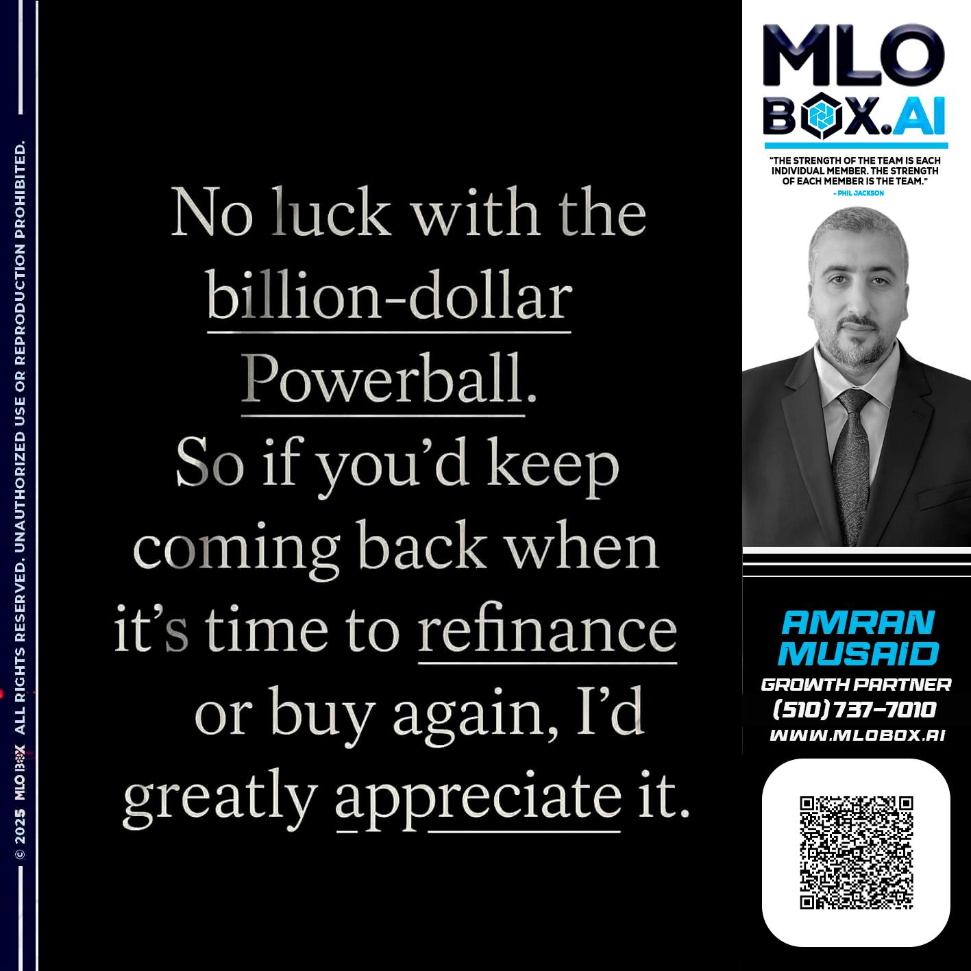 NO LUCK - Amran Musaid -Mortgage Loan Officer