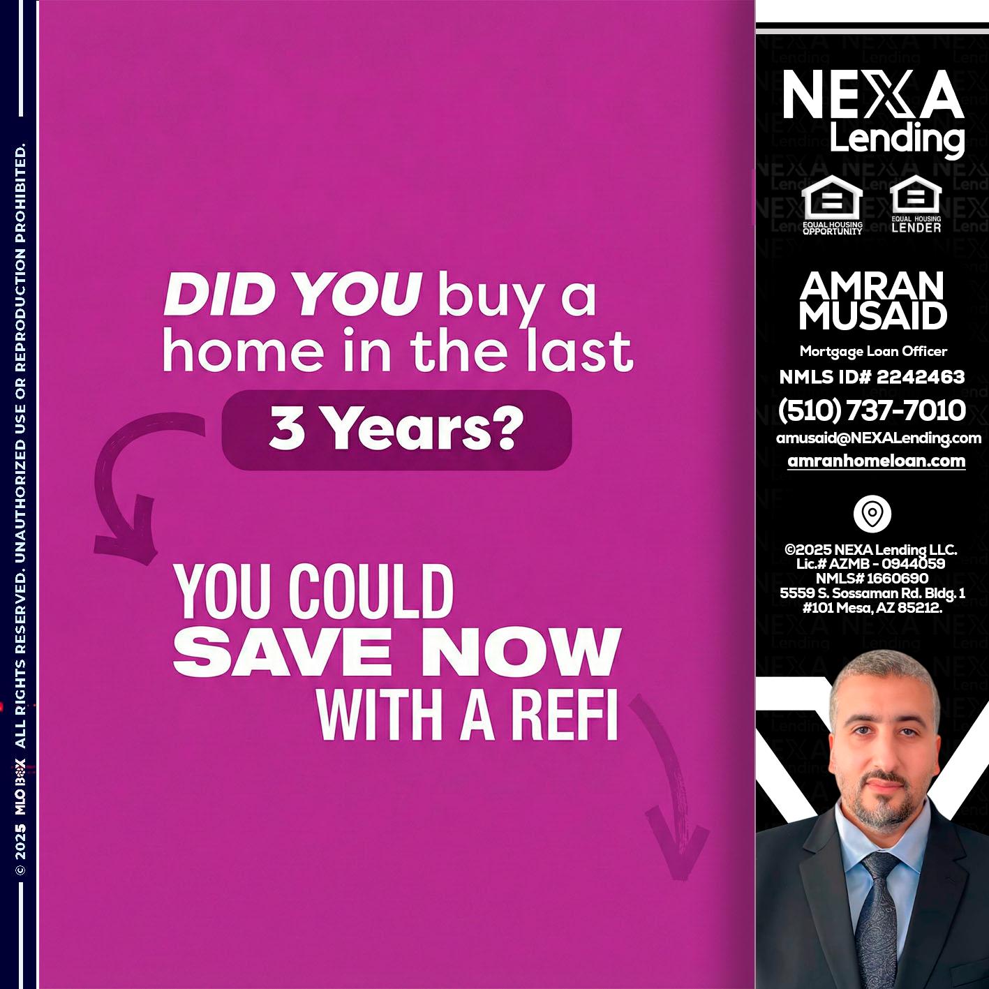 did you - Amran Musaid -Mortgage Loan Officer