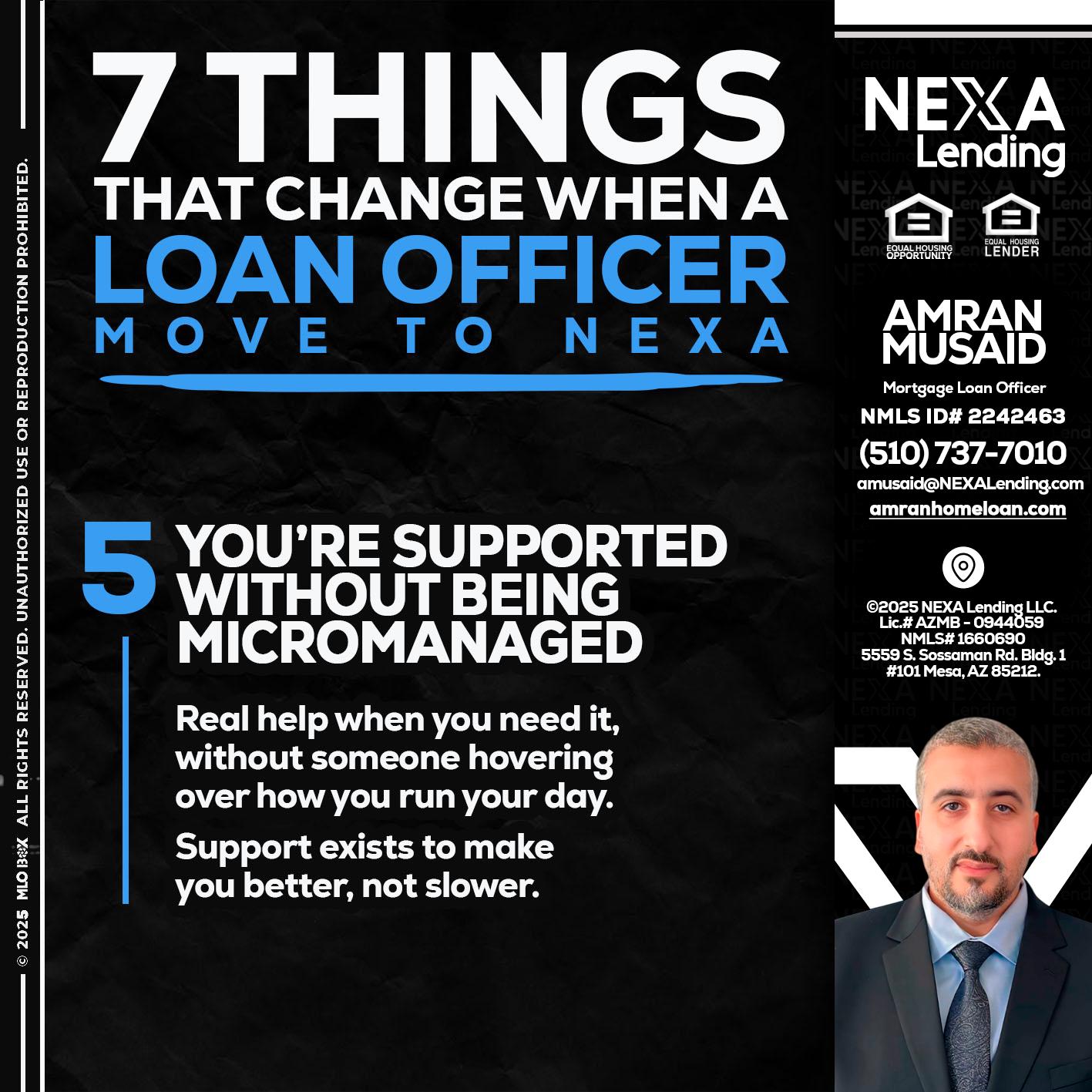 7 THINGS (5) - Amran Musaid -Mortgage Loan Officer