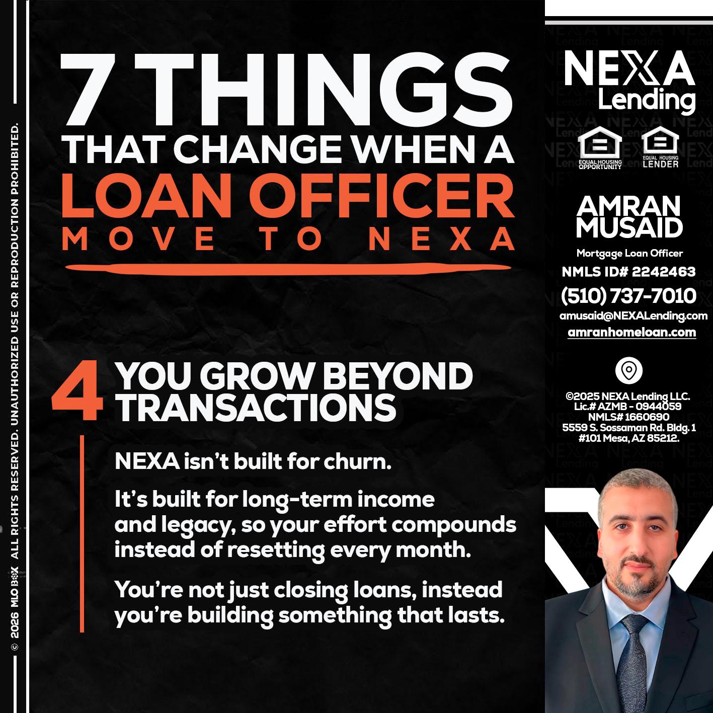 7 THINGS (4) - Amran Musaid -Mortgage Loan Officer