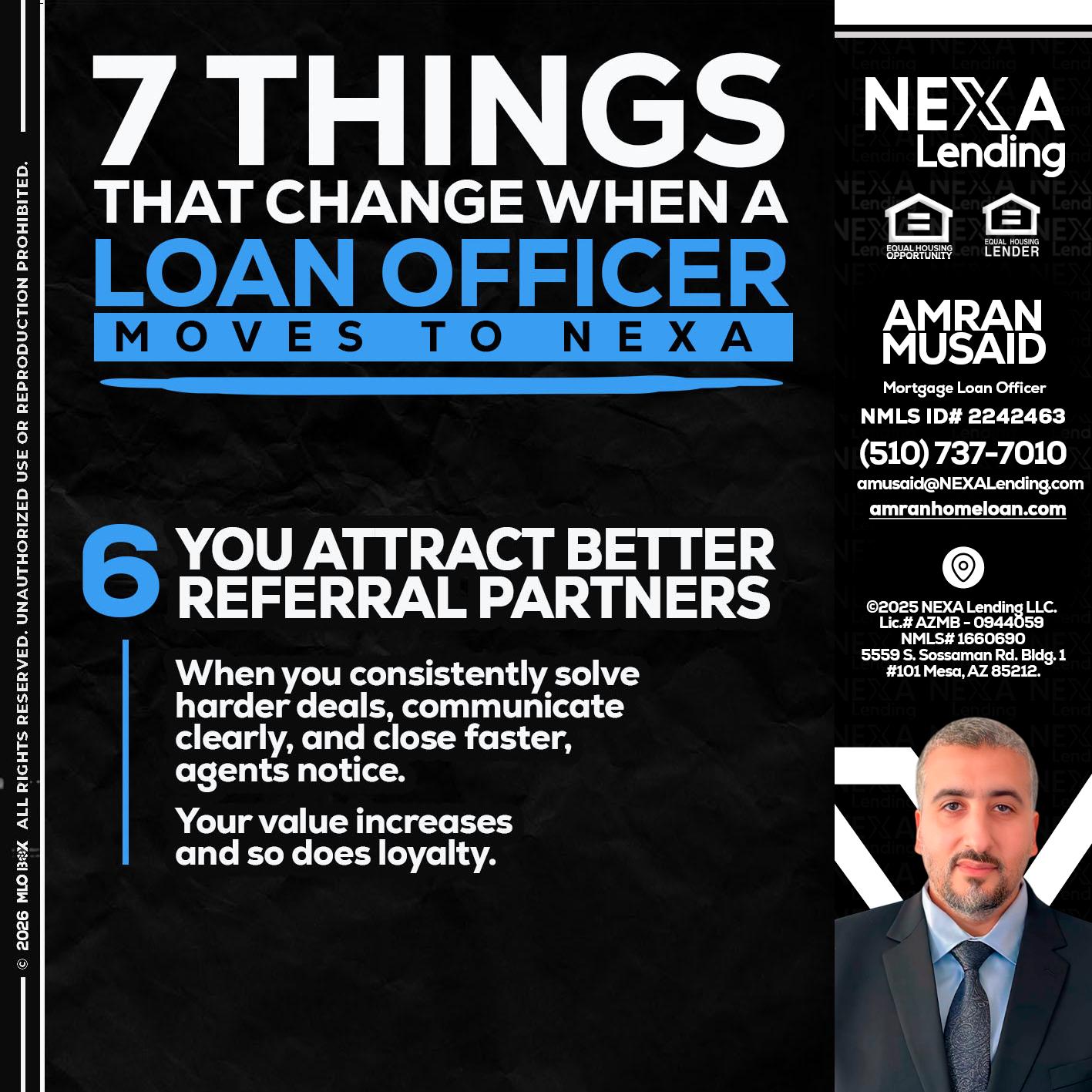 7 THINGS (6) - Amran Musaid -Mortgage Loan Officer