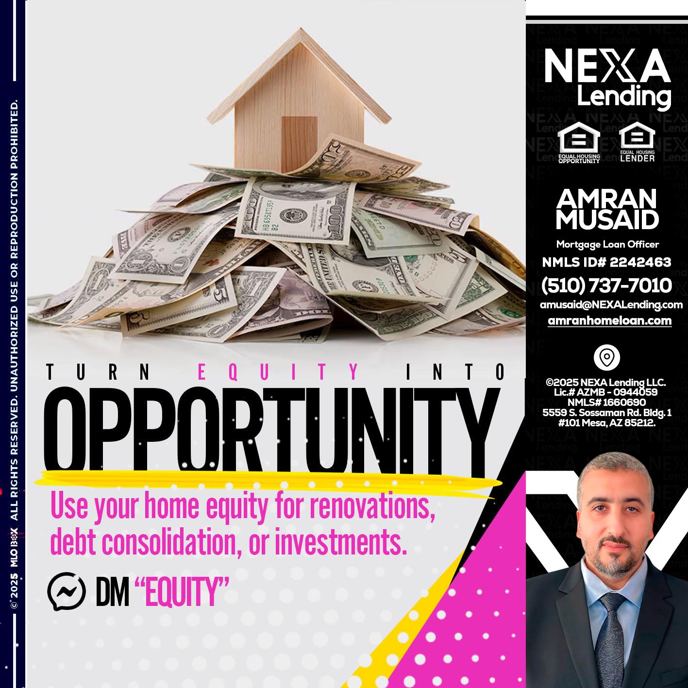 opportunity - Amran Musaid -Mortgage Loan Officer