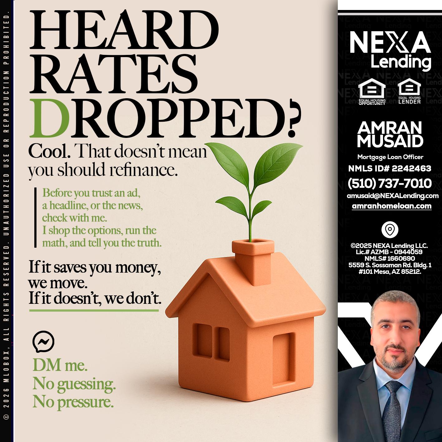 HEARD RATES - Amran Musaid -Mortgage Loan Officer