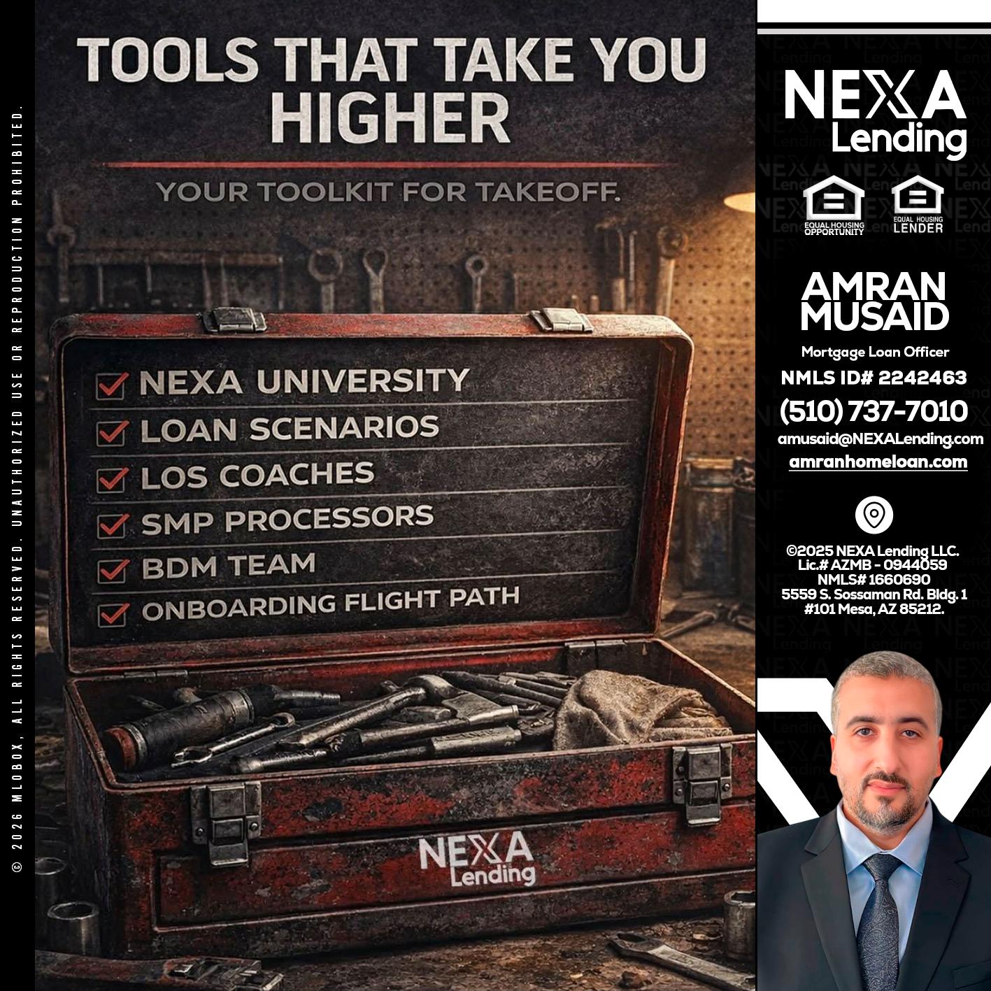 TOOLS THAT - Amran Musaid -Mortgage Loan Officer