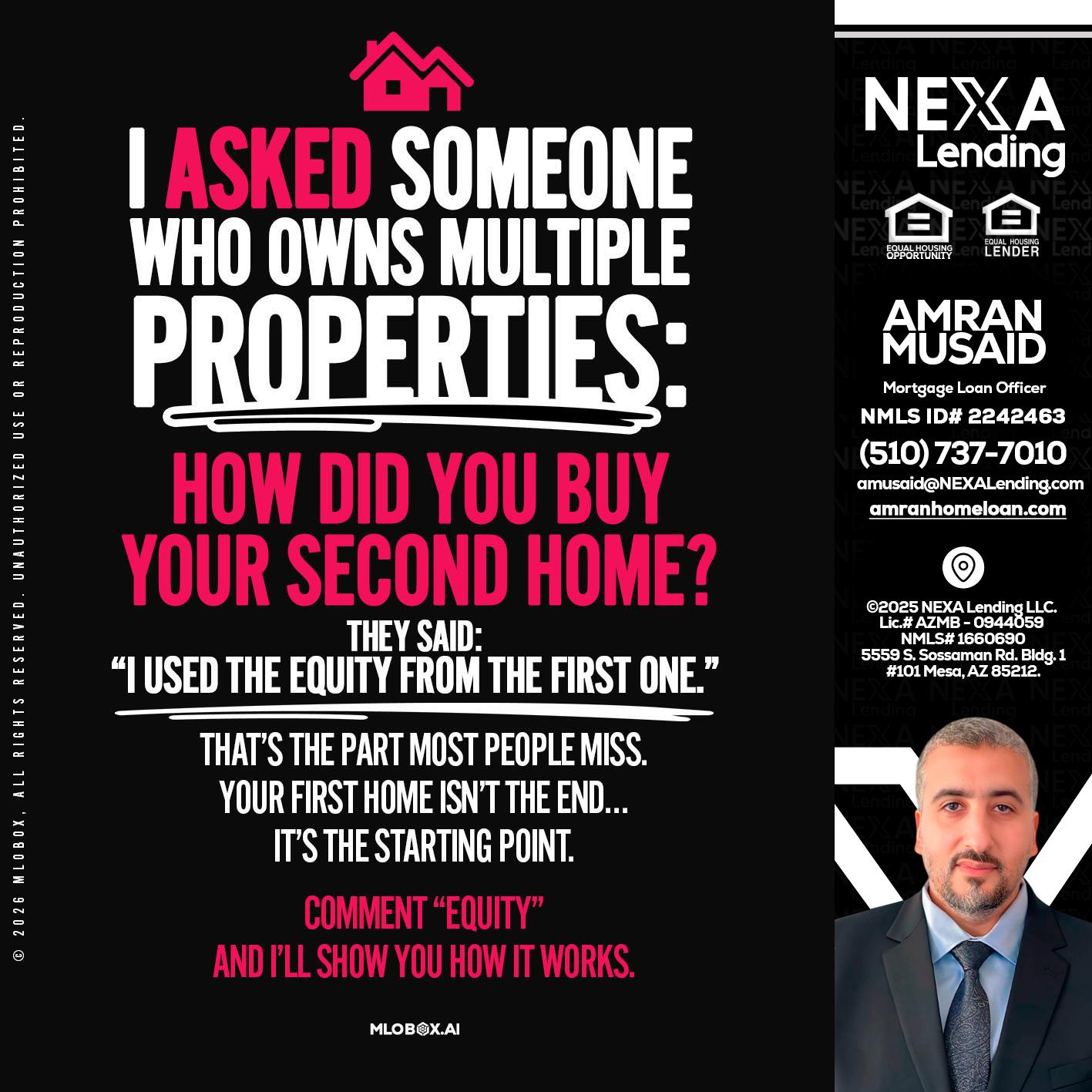 I ASKED SOMEONE - Amran Musaid -Mortgage Loan Officer