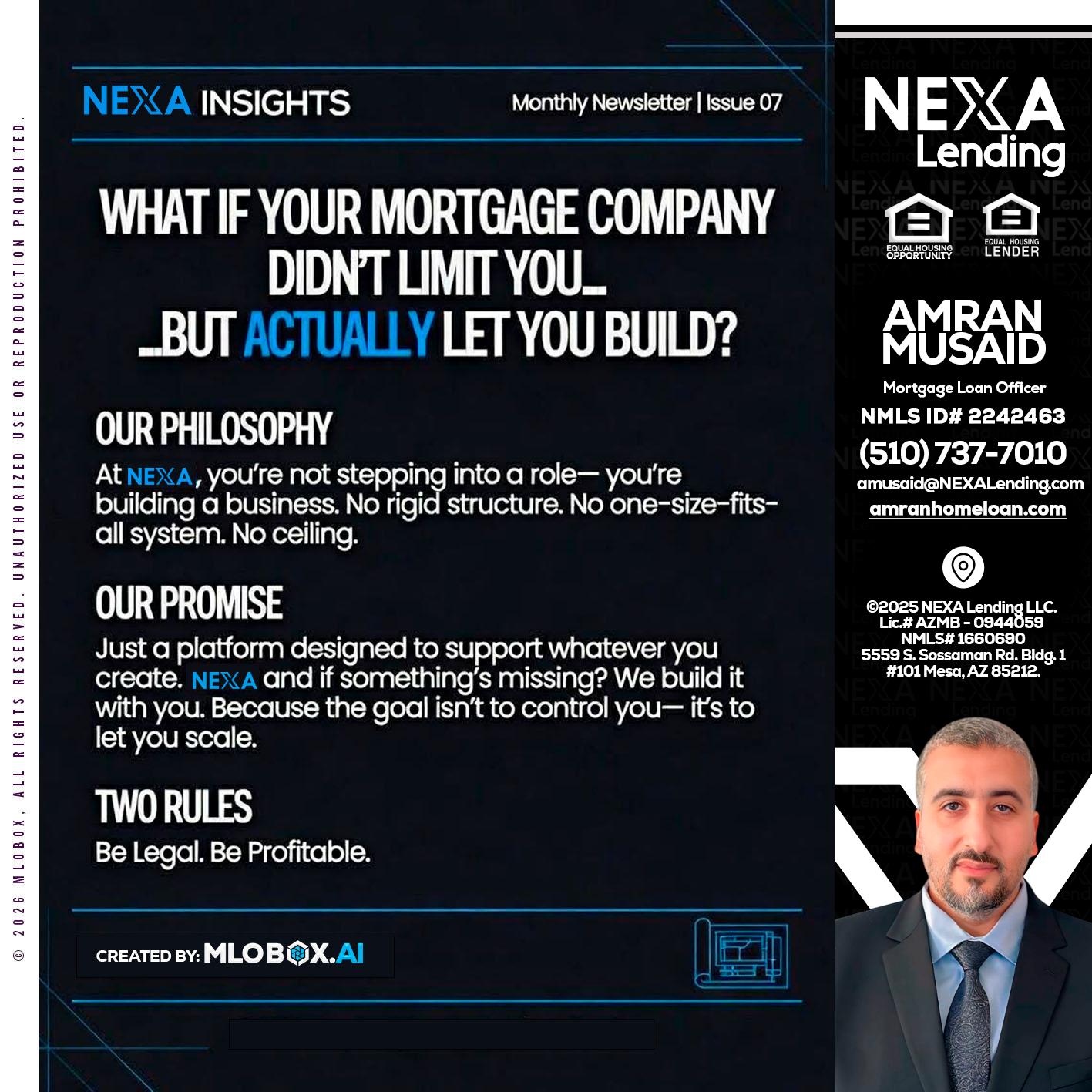 NEXA INSIGHTS - Amran Musaid -Mortgage Loan Officer