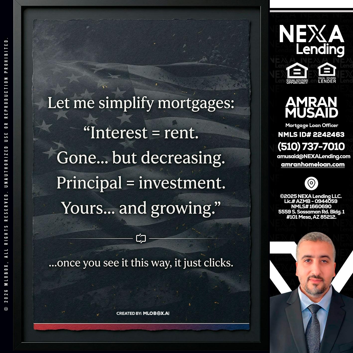 LET ME SIMPLIFY - Amran Musaid -Mortgage Loan Officer