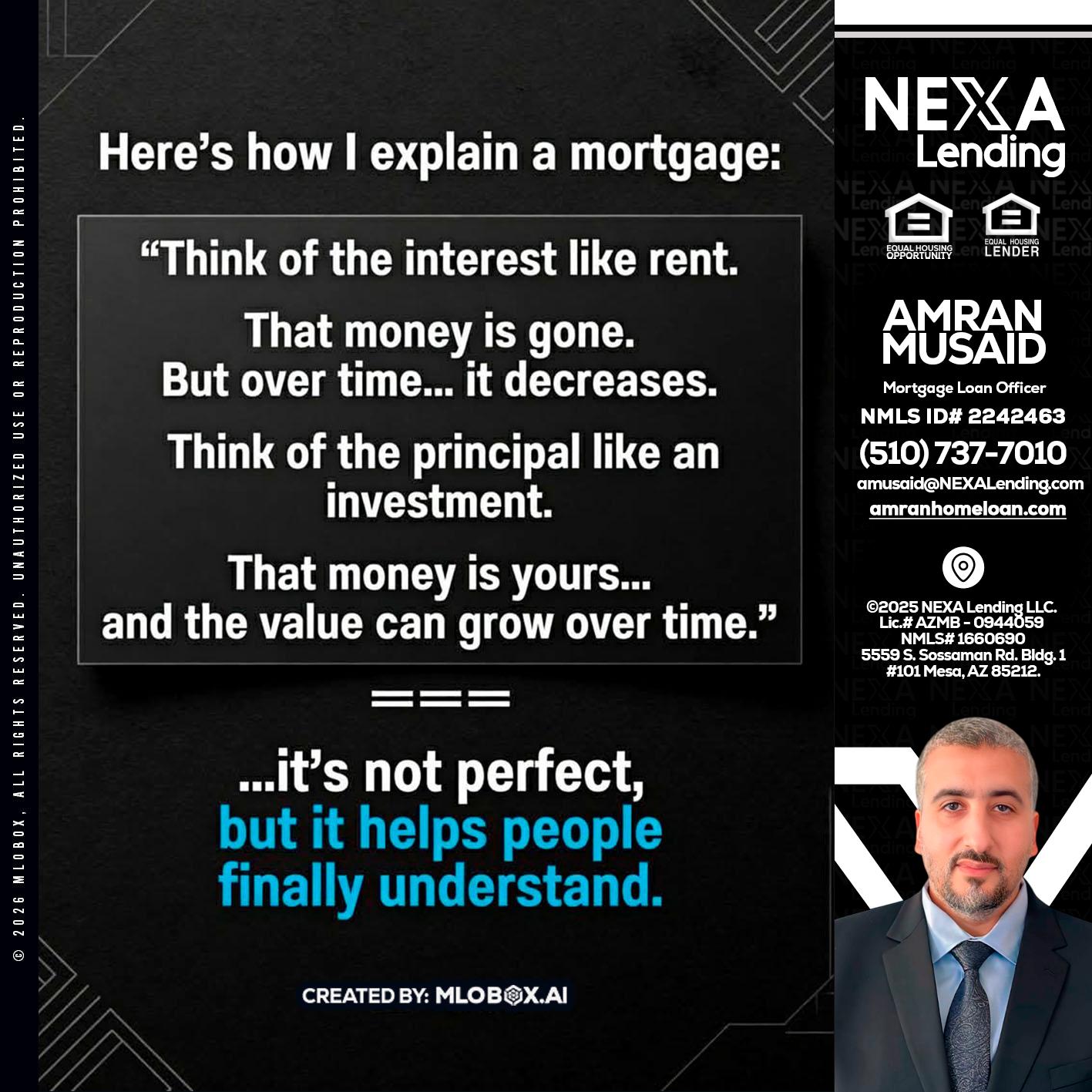 HERES NOW - Amran Musaid -Mortgage Loan Officer