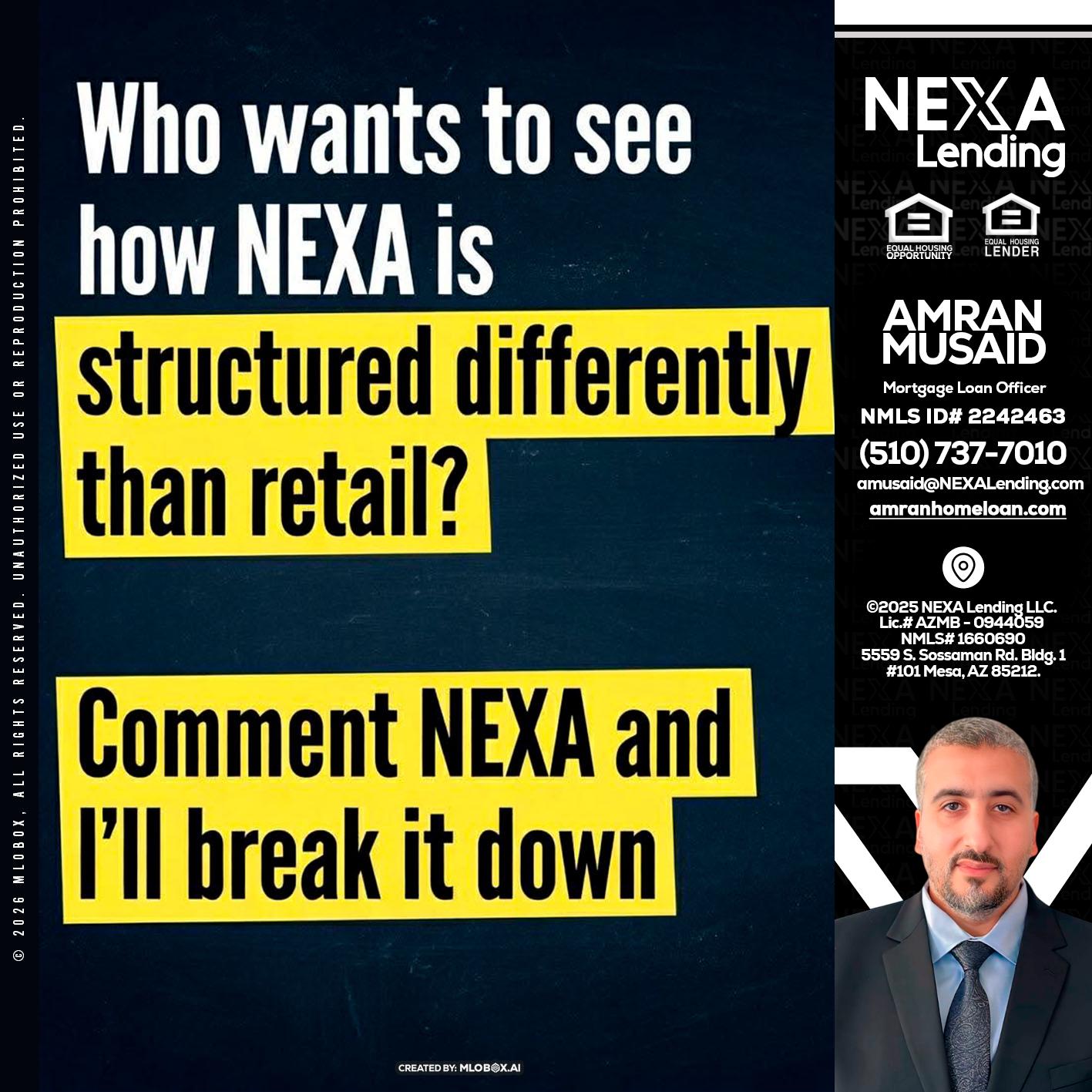 who want to see - Amran Musaid -Mortgage Loan Officer