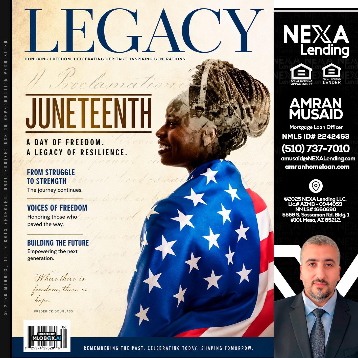 LEGACY - Amran Musaid -Mortgage Loan Officer